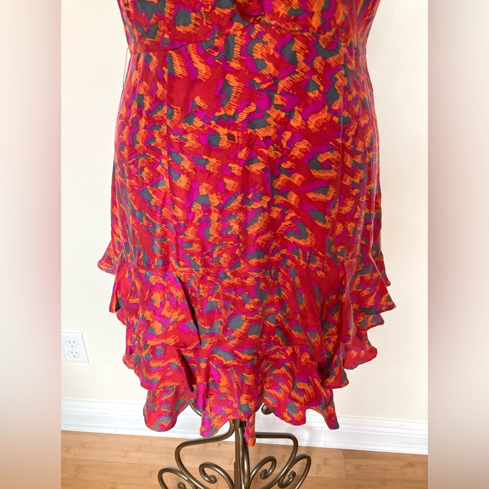 RACHEL ZOE 100% Silk Ruffle Dress - Picture 6 of 16
